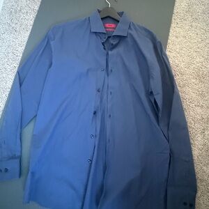 Hugo Boss Navy Dress Shirt